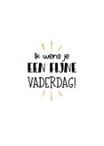 Vaderdag kaart handlettering humor sterren review top vader 2