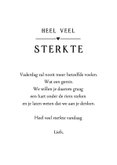Vaderdag sterkte kaart zwart-wit met illustratie vlinder 3