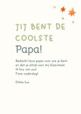 Vaderdagkaart coolste papa en dochter hartjes sterren 3