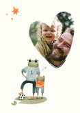 Vaderdagkaart coolste papa en zoon kikker sterren 2