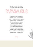 Vaderdagkaart dochter leukste papasaurus dino's met foto 3