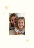 Vaderdagkaart liefste papa grote foto met gouden harten 2