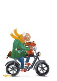 Vaderdagkaart met oudere meneer op fatbike 2