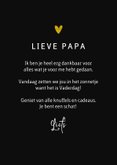 Vaderdagkaart papa goud waard stijlvol typografisch 3