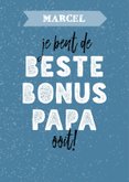 Vaderdagkaart voor een bonus papa met aanpasbare naam 2