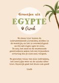 Vakantiekaart Egypte Gizeh piramide Afrika fotokaart kameel  3