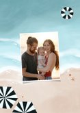 Vakantiekaart foto's zon zee strand groetjes 2