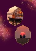 Vakantiekaart groetjes uit India lichtjes foto 2