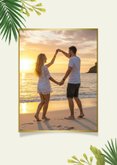 Vakantiekaart liefs uit Indonesië lombok foto's palmbladeren 2