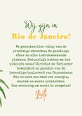 Vakantiekaart palmbomen foto kleurrijk Zuid-Amerika Brazilië 3