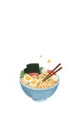 Vakantiekaart veel plezier Azië pho noodles grappig 2