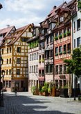 Vakantiekaartje groetjes uit Duitsland met mooie foto straat 2