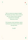 Vakantiekaartje rugzak plezier op kamp met foto kleurrijk 3