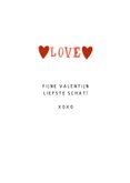 Valentijnskaart achterkant speelkaart 3