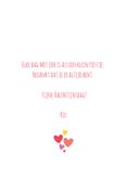 Valentijnskaart hartjes boeket in een vaas voor Valentijn 3