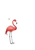 Valentijnskaart love you foto bloemenkrans flamingo 2