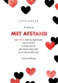 Valentijnskaart 'Met afstand' Corona 3