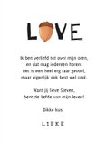 Valentijnskaart nuts about you stoer typo eikeltjes 3