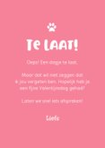 Valentijnskaart te laat poes kat oeps 3