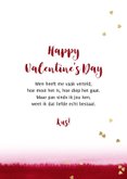 Valentijnskaart watercolour goudlook spetters hartjes foto 3