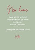 Verhuiskaart groen huis met luiken 3