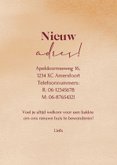 Verhuiskaart met huis en hartjes voor adreswijziging 3
