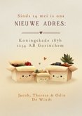  Verhuiskaart met verhuisdozen met oogjes gezin met 1 kind 3