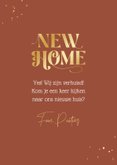 Verhuiskaart new home sleutel huis foto goud 3