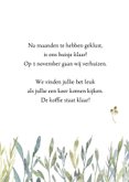 Verhuiskaart pastel takjes met foto 3