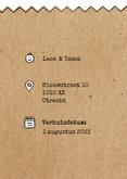 Verhuiskaart voor adreswijziging kraft look 2