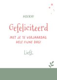 Verjaardag luiaard met cadeautje 3