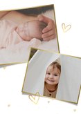 Verjaardags felicitatiekaart kind 2 jaar met eigen foto 2