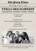 Verjaardagsfeest Krant Feest  3