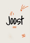 Verjaardagskaart 30 jaar met foto en vormpjes 2