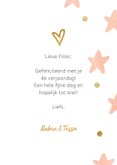 Verjaardagskaart 4 jaar ballon zalm meisje 3