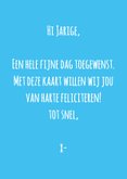 Verjaardagskaart aap, hangen de slingers al? 3