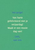 Verjaardagskaart aapje 3