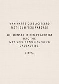 Verjaardagskaart | Aquarel bloemen getekend 3