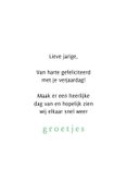 Verjaardagskaart arm ballonnen groen blauw goud 3