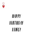 Verjaardagskaart birthday king speelkaart met foto leeftijd 2