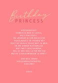 Verjaardagskaart birthday princess sterren 3