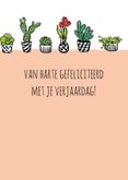 Verjaardagskaart bloemen en plantjes 3