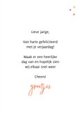 Verjaardagskaart cheers cocktail roze geel 3