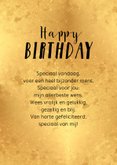 Verjaardagskaart confetti blauw goud happy birthday foto 3