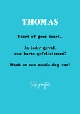 Verjaardagskaart duif eet taart op! Welke taart?!  3