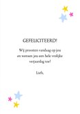 Verjaardagskaart felicitatie dansende mensen vrolijk 3
