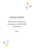 Verjaardagskaart felicitatie dansende mensen vrolijk 3