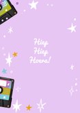 Verjaardagskaart felicitatie grappig retro oud cassette tape 2