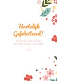 Verjaardagskaart felicitatie herfst gezellig meisje vrouw 3
