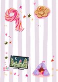 Verjaardagskaart felicitatie november winter vrouw meisje 2